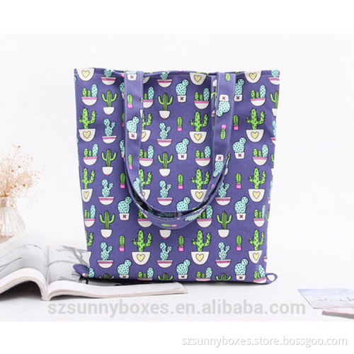 Japan Style Reusable canvas bag/cotton bag printed shopping bag